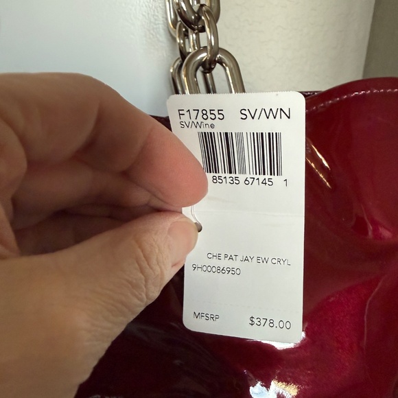 NWT Red Patent Leather Purse/Bag - Picture 3 of 10